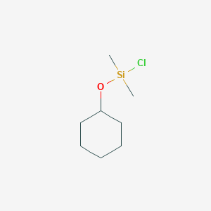 molecular formula C8H17ClOSi B15483201 Chloro(cyclohexyloxy)dimethylsilane CAS No. 13871-95-9