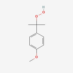 molecular formula C10H14O3 B15483205 2-(4-Methoxyphenyl)propane-2-peroxol CAS No. 18428-19-8