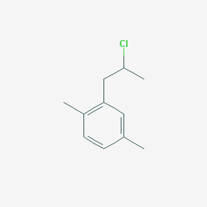 molecular formula C11H15Cl B15483215 2-(2-Chloropropyl)-1,4-dimethylbenzene CAS No. 23304-50-9