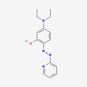 3-(Diethylamino)-6-[2-(pyridin-2-yl)hydrazinylidene]cyclohexa-2,4-dien-1-one