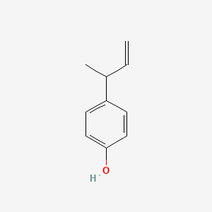 molecular formula C10H12O B15483260 Phenol, 4-(1-methyl-2-propen-1-yl)- CAS No. 18272-66-7