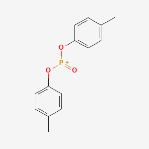 molecular formula C14H14O3P+ B15483262 Bis(4-methylphenoxy)(oxo)phosphanium CAS No. 13869-19-7