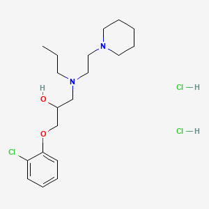 1-(o-Chlorophenoxy)-3-((2-piperidinoethyl)propylamino)-2-propanol dihydrochloride