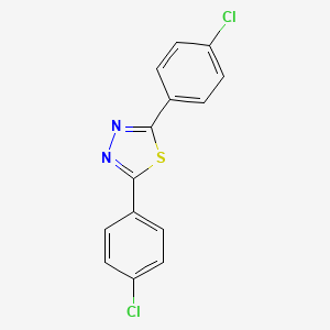 molecular formula C14H8Cl2N2S B15483324 1,3,4-Thiadiazole, 2,5-bis(4-chlorophenyl)- CAS No. 17452-97-0