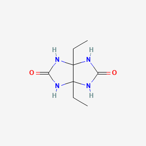 molecular formula C8H14N4O2 B15483325 3a,6a-Diethyltetrahydroimidazo[4,5-d]imidazole-2,5(1H,3H)-dione CAS No. 21139-50-4