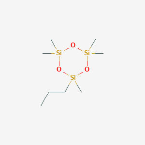 molecular formula C8H22O3Si3 B15483328 2,2,4,4,6-Pentamethyl-6-propyl-1,3,5,2,4,6-trioxatrisilinane CAS No. 23222-54-0