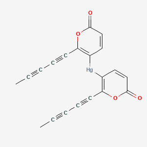 Bis(6-oxo-2-penta-1,3-diynylpyran-3-yl)mercury