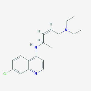 molecular formula C18H24ClN3 B15483389 7-Chloro-N-[(Z)-4-(diethylamino)-1-methyl-2-butenyl]-4-quinolinamine CAS No. 21373-58-0