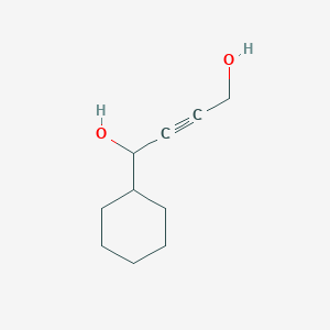 molecular formula C10H16O2 B15483407 2-Butyne-1,4-diol, 1-cyclohexyl- CAS No. 14499-37-7