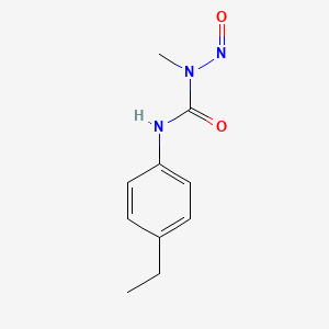 molecular formula C10H13N3O2 B15483441 Urea, 3-(p-ethylphenyl)-1-methyl-1-nitroso- CAS No. 23139-01-7