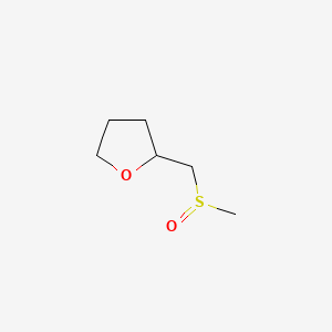 molecular formula C6H12O2S B15483450 Tetrahydro-2-((methylsulfinyl)methyl)furan CAS No. 15396-29-9