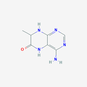 molecular formula C7H9N5O B15483515 4-Amino-7-methyl-7,8-dihydropteridin-6(5H)-one CAS No. 22386-64-7