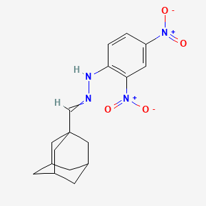 molecular formula C17H20N4O4 B15483529 N-(1-adamantylmethylideneamino)-2,4-dinitroaniline CAS No. 18220-81-0