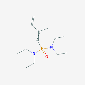 molecular formula C13H27N2OP B15483546 N,N,N',N'-Tetraethyl-P-(2-methylbuta-1,3-dien-1-yl)phosphonic diamide CAS No. 24590-66-7