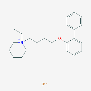 1-{4-[([1,1'-Biphenyl]-2-yl)oxy]butyl}-1-ethylpiperidin-1-ium bromide