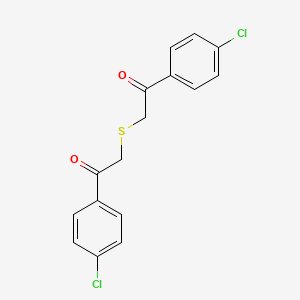 molecular formula C16H12Cl2O2S B15483548 Ethanone, 2,2'-thiobis[1-(4-chlorophenyl)- CAS No. 23080-23-1