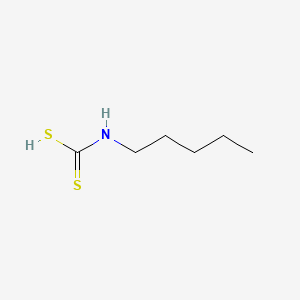 molecular formula C6H13NS2 B15483568 Carbamodithioic acid, pentyl- CAS No. 19058-92-5