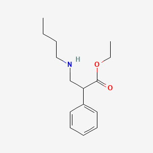 molecular formula C15H23NO2 B15483573 Ethyl 3-(butylamino)-2-phenylpropanoate CAS No. 22286-90-4