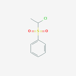 molecular formula C8H9ClO2S B15483598 1-Chloroethylsulfonylbenzene CAS No. 13557-25-0