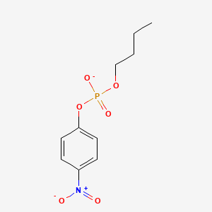 molecular formula C10H13NO6P- B15483607 Butyl 4-nitrophenyl phosphate CAS No. 18123-87-0