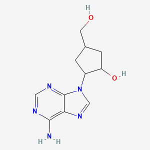 2-(6-Amino-9h-purin-9-yl)-4-(hydroxymethyl)cyclopentanol