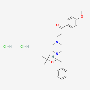 3-(4-(beta-Isobutoxyphenethyl)-1-piperazinyl)-4'-methoxypropiophenone dihydrochloride