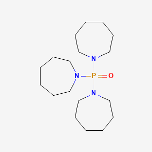 molecular formula C18H36N3OP B15483657 1-[Bis(azepan-1-yl)phosphoryl]azepane CAS No. 24304-61-8