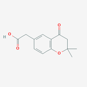 (2,2-Dimethyl-4-oxo-3,4-dihydro-2H-1-benzopyran-6-yl)acetic acid