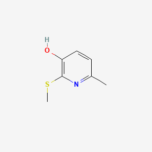 3-Pyridinol, 6-methyl-2-(methylthio)-