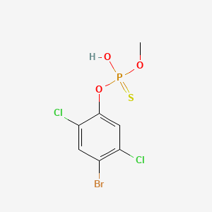 Phenyl, 4-bromo-2,5-dichloro-, hydrogen methyl phosphorothioate