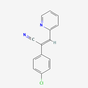 (Z)-2-(4-chlorophenyl)-3-pyridin-2-ylprop-2-enenitrile