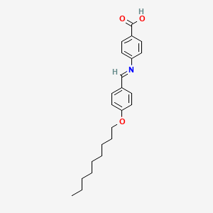 4-[(E)-{[4-(Nonyloxy)phenyl]methylidene}amino]benzoic acid