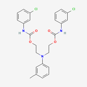 2-[N-[2-[(3-chlorophenyl)carbamoyloxy]ethyl]-3-methylanilino]ethyl N-(3-chlorophenyl)carbamate