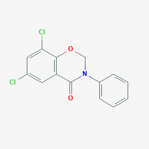 4H-1,3-Benzoxazin-4-one, 6,8-dichloro-2,3-dihydro-3-phenyl-