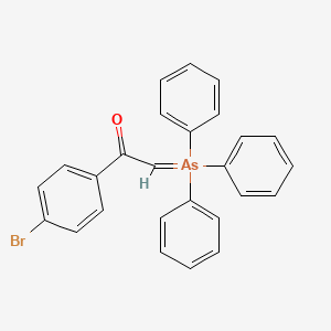 1-(4-Bromophenyl)-2-(triphenyl-lambda~5~-arsanylidene)ethan-1-one