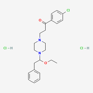 4'-Chloro-3-(4-(beta-ethoxyphenethyl)-1-piperazinyl)propiophenone dihydrochloride