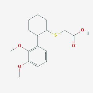 {[2-(2,3-Dimethoxyphenyl)cyclohexyl]sulfanyl}acetic acid