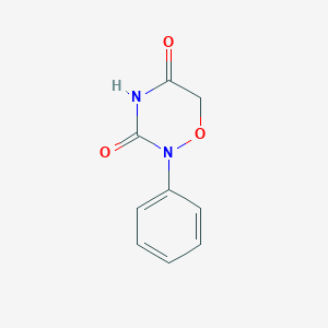 molecular formula C9H8N2O3 B15484084 2-Phenyl-1,2,4-oxadiazinane-3,5-dione CAS No. 21282-58-6