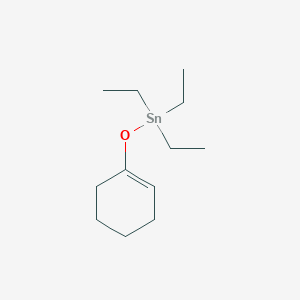 molecular formula C12H24OSn B15484090 [(Cyclohex-1-en-1-yl)oxy](triethyl)stannane CAS No. 17853-12-2