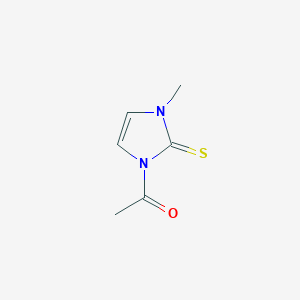 molecular formula C6H8N2OS B15484107 1-(3-Methyl-2-sulfanylidene-2,3-dihydro-1H-imidazol-1-yl)ethan-1-one CAS No. 15033-52-0