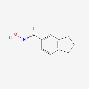 molecular formula C10H11NO B15484122 N-[(2,3-Dihydro-1H-inden-5-yl)methylidene]hydroxylamine CAS No. 13203-70-8