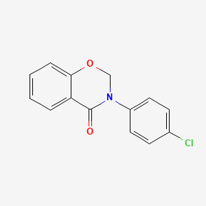 4H-1,3-BENZOXAZIN-4-ONE, 3-(p-CHLOROPHENYL)-2,3-DIHYDRO-