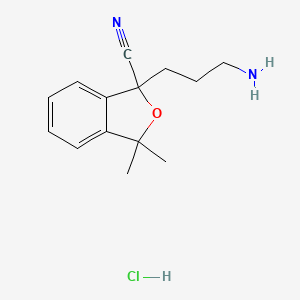 1-(3-Aminopropyl)-3,3-dimethyl-1-phthalancarbonitrile hydrochloride