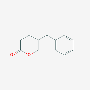 molecular formula C12H14O2 B15484364 5-Benzyloxan-2-one CAS No. 10413-14-6