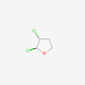 molecular formula C4H6Cl2O B15484384 (2S,3R)-2,3-Dichlorooxolane CAS No. 13129-90-3