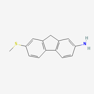 7-(Methylsulfanyl)-9h-fluoren-2-amine