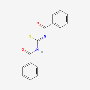 Methyl N,N'-dibenzoylcarbamimidothioate