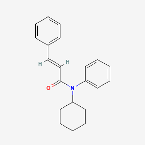 molecular formula C21H23NO B15484670 (E)-N-cyclohexyl-3,N-diphenyl-acrylamide CAS No. 6631-20-5