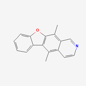 molecular formula C17H13NO B15484924 5,11-Dimethyl-[1]benzofuro[3,2-g]isoquinoline CAS No. 23018-33-9