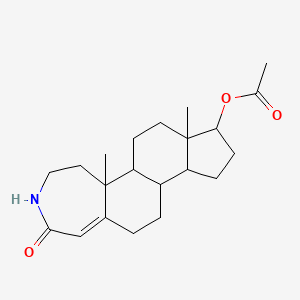 5a,7a-Dimethyl-2-oxo-2,3,4,5,5a,5b,6,7,7a,8,9,10,10a,10b,11,12-hexadecahydrocyclopenta[5,6]naphtho[1,2-d]azepin-8-yl acetate